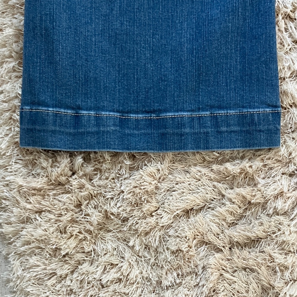 Torrid Distressed Blue Flare Jeans - Picture 4 of 5